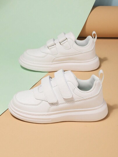 New Summer Flat Shoes Small Leather Sneakers Middle/Big Kids Lightweight Soft Sole Versatile Sports Shoes