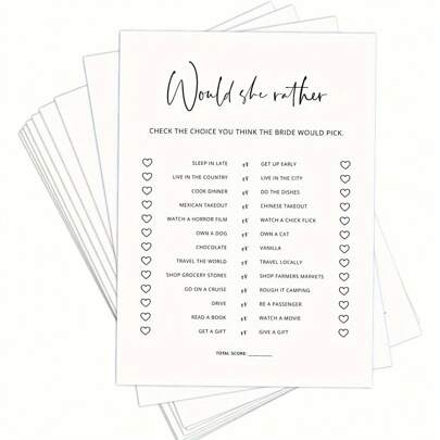 20pcs Bridal Shower Games Who Knows The Bride Best Cards, Fun Activities For Weddings, Bridal Showers And Bachelorette Parties,Christmas