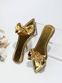 Fashionable Plus Size Women's Flat Pointed Toe Sandals Slippers, Versatile And Comfortable