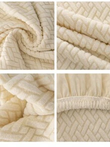 1PC,4pcs,6pcs,Abstract, Solid Color, L Chair Cover, Household Items, Dustproof Elasticity, Nordic Modern, Simple, Universal Elasticity, One Piece, Stool Cover, Wear And Stain Resistance, Chair Cover