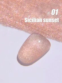 MIANEL 12 ML Serie rosa, blu, bianca e verde con smalto gel glitterato, nuova collezione 2025 Yun Brocade Diamond Gel Polish, colori più venduti in estate e primavera, adatti per unghie rosa, verdi, bianche, richiedono lampada UV per asciugatura, adatto per arte di unghie in salone e fai-da-te