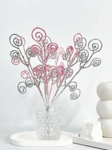 1 cây kim tuyến lấp lánh nhân tạo, vòng tròn kẹo Giáng sinh, đồ trang trí cây thông Noel, cho bình hoa phòng khách và phòng ngủ, đám cưới, tiệc tùng, trang trí nhà cửa, nhồi bàn làm việc. trang trí Halloween, vật dụng Giáng sinh Lễ Tạ ơn, trang trí nhà cửa, trang trí bàn, trang trí Giáng sinh trong nhà và ngoài trời, trang trí Halloween - Nhiều màu - Xem 4