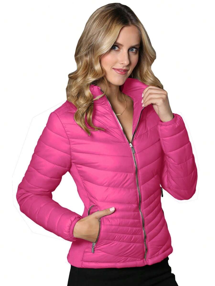 Chamarra Abrigo para Dama - Magenta - Ver 1