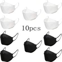 Zestaw wielokolorowych masek Morandi KF94, 10 szt./20 szt./50 szt., Pakowane pojedynczo maski 3D z wygodnym zaciskiem na nos i zaczepami na uszy, odpowiednie dla dorosłych mężczyzn, kobiet i nastolatków