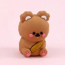 1pc Cartoon Mini Portable 3D Silicone Pencil Sharpener, Rotating Pencil Sharpener, Pencil Shaver, Back To School Stationery Gift, Award, Office And School Stationery Supplies