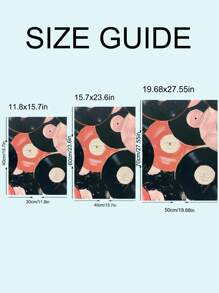 1入復古藝術海報，CD、唱片、門票印花，好時光藝術帆布牆海報，卧室、客廳、餐廳、書房、走廊、咖啡廳、辦公室、宿舍、牆藝術、裝飾畫、家居裝飾、房間裝飾帆布畫，無框 - 彩色 - 查看 10