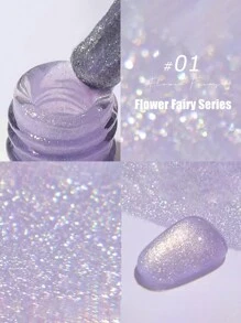 MIANEL 12 ML Serie rosa, blu, bianca e verde con smalto gel glitterato, nuova collezione 2025 Yun Brocade Diamond Gel Polish, colori più venduti in estate e primavera, adatti per unghie rosa, verdi, bianche, richiedono lampada UV per asciugatura, adatto per arte di unghie in salone e fai-da-te