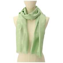 Coach Women's Signature Oblong Scarf - Pale Pistachio - View 7