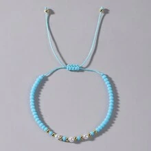 1/5 chiếc 2024 Vòng tay hạt pha lê tinh xảo thiết kế mới Chuỗi ngọc trai giả Phong cách Boho dành cho nam nữ Quà tặng thời trang mùa hè - Nhiều màu - Xem 11