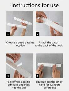 Soporte de pared autoadhesivo con ganchos para llaves, sin daños, para gabinete de cocina, baño, paquete de múltiples ganchos - Multicolor - Ver 9