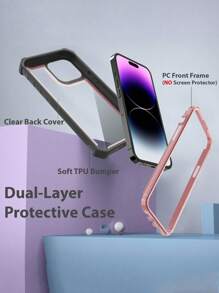 Funda resistente y a prueba de golpes de TPU transparente compatible con Samsung Galaxy S20, S21, S22, S23, S24, S25 Plus, Ultra FE y compatible con iPhone 16, 15, 14, 13, 12, 11 Pro Max Plus