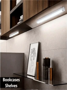 可充電LED夜燈，具備人體感應器和磁性無線照明，適合家居室內裝飾，廚房、樓梯、走廊和衣櫃等場所適用，發出溫暖和白色兩種燈光 - 白光 - 查看 2