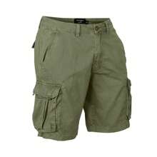 Men's Cargo Shorts Cotton Lightweight Multi Pocket Casual Outdoor Hiking Shorts - 橄欖 - 查看 1