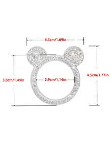 1pc Crystal Bling Car Engine Start Button Decorative Sticker