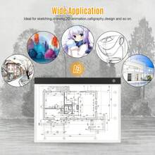 A3 Led Drawing Copy Board Kids Toy To Draw Tablet 3 Level Dimmable Sketching Painting Tablet A3 Size Light Pad Diamond Painting Board Learning Educational Game Drawing Board USB For Artist Animation Sketch Architecture - A3 - View 7