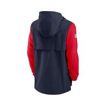 Nike Boyfriend Style Men's Navy, Red  Sideline Player Quarter-Zip Hoodie - Navy/ Red - View 3