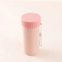 1 套粉色隔层午餐盒和水杯套装，午餐盒（1000 毫升）水杯（400 毫升）塑料便当盒午餐容器，可微波炉加热 - 粉色 - 查看 4