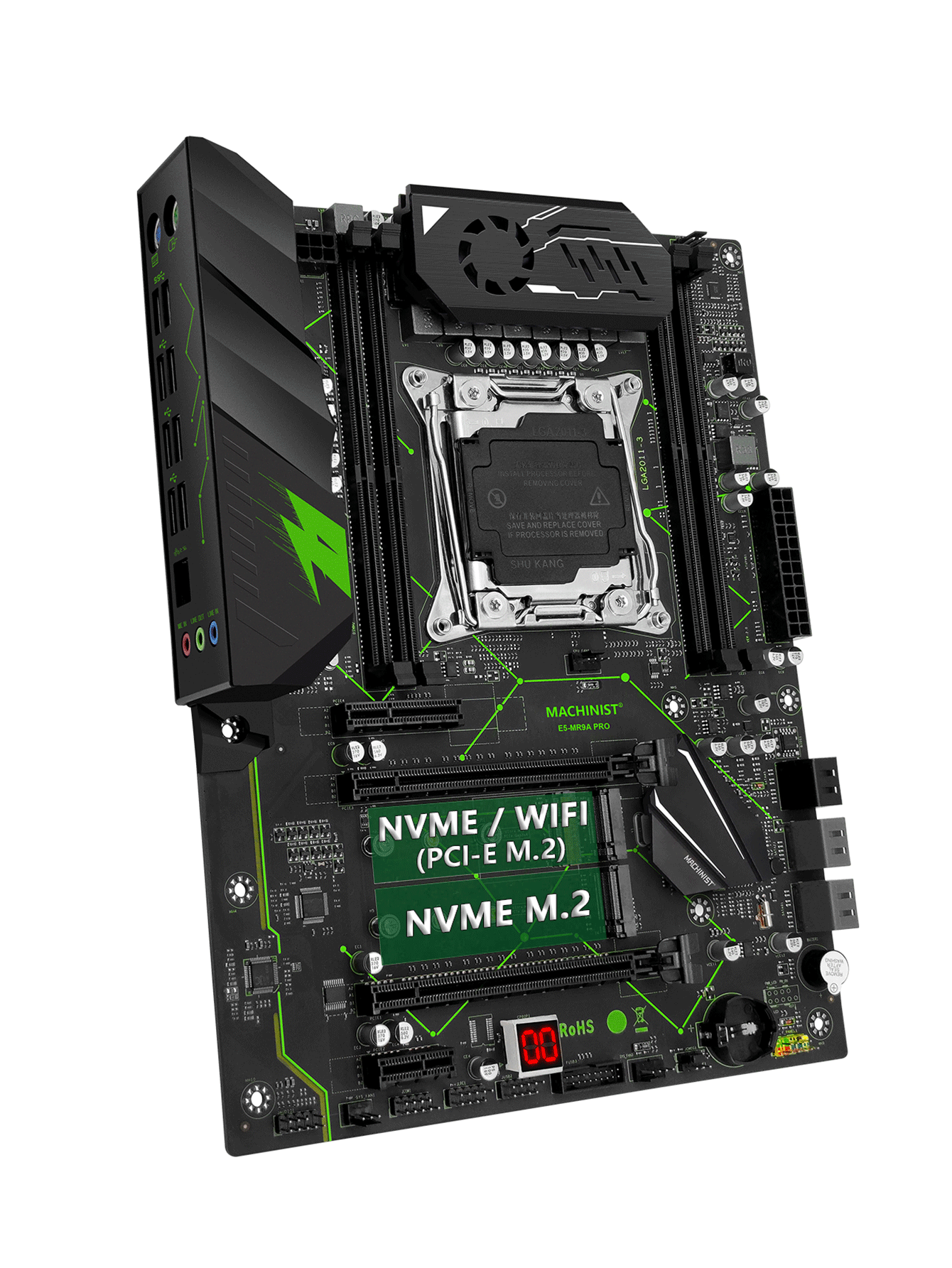 MACHINIST MR9A PRO Motherboard Support LGA 2011-3 Xeon E5 V3 V4 CPU ...