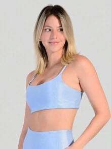 Women Sports Tees & Tanks - Màu xanh nhạt - Xem 2