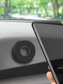 1pc Mini Universal Magnetic Phone Holder For Cars, Dashboard Mount, Creative Gift Alloy Navigation Car Phone Stand - Multicolor - View 17