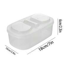 1 pieza Caja portátil para frutas con gran capacidad de almacenamiento para refrigerador en hogares. Caja transparente con compartimentos para almacenar verduras y frutas frescas. - Multicolor - Ver 10