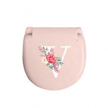 1入組裁縫工具箱，粉色花朵字母A-Z，初學者裁縫的絕佳禮物：1組便攜式小型裁縫套裝-可摺疊，DIY裁縫用品和配件，適用於旅行者和緊急衣服維修工具，迷你針盒便攜小針包裁縫工具組酒店用品 - 粉色 - 查看 13