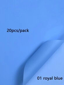 20 Stück einfarbige matte Brotblumen Verpackungspapiere, dick, wasserbeständig, Blumenstrauß Geschenkpapier, koreanisches Geschenkpapier für den Valentinstag