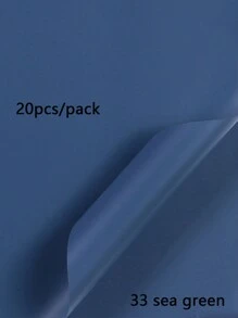 20 Stück einfarbige matte Brotblumen Verpackungspapiere, dick, wasserbeständig, Blumenstrauß Geschenkpapier, koreanisches Geschenkpapier für den Valentinstag