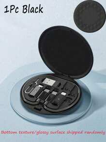 1Pc Multifunctional Data Cable Kit With Charging Storage Box, 60W Fast Charging, Can Be Used As A Mobile Phone Model Holder Simple Portable Charging Cable Adapter Kit, USB Lightning Adapter Adapter Kit College Dorm Essentials Travel Essentials Travel Accessories Travel Must Haves Beach Vacation Summer Holiday School Accessories Back To School Supplies Stuff - Multicolor - View 9