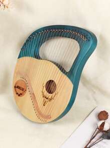 24-String Box-Style Lyre Harp With Reindeer Pattern, Mini Vertical Harp For Beginners, Small Lyre Instrument - 24-string Box-type Lyall Elk Model - View 10