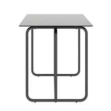 JULONGC Rectangle Dining Table With Metal Frame, Tempered Glass Dining Table For Kitchen Room(Overall Size:51.18"L X 27.56"W X 29.72"H)