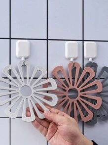 Creative Home Tấm lót ly chịu nhiệt rỗng hình quả mận dày có thiết kế treo, chịu được nhiệt độ cao, dễ lau chùi (Kích thước đồng đều, 2 chiếc đế lót ly màu sắc ngẫu nhiên) - Nhiều màu - Xem 3