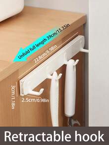 Soporte de pared autoadhesivo con ganchos para llaves, sin daños, para gabinete de cocina, baño, paquete de múltiples ganchos - Multicolor - Ver 15