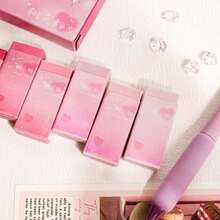 6pcs/Box Gradient Color Eraser Charming And Practical Study Stationery Suitable For Office And Classrooms - Multicolor - View 4