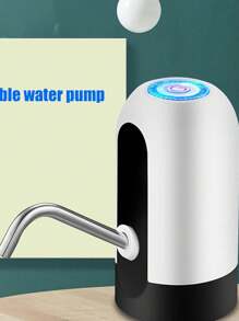 Bomba de Agua eléctrica embotellada inalámbrica Inteligente Bomba de Agua Inteligente dispensador de Agua Inteligente Bomba de Agua automática - Blanco - Ver 5