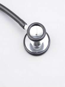 Portable Dual-Head Professional Stethoscope - Black - View 6