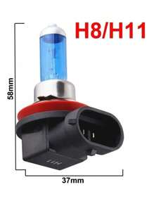 Par Lâmpada Super  Branca 12v Farol 5000k - H11 100w - Visão 3