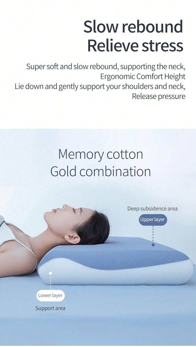 Memory Foam Pillow For Deep Sleep, Zero Pressure On Neck And Spine