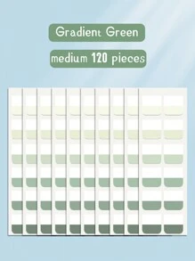 60/120/240 pièces Étiquettes d'index semi-transparentes, notes adhésives autocollantes, étiquettes de fichiers réutilisables et inscriptibles, onglets de marqueurs de page colorés pour la lecture de notes, l'indexation et le tri des livres. - Taille moyenne 120 pièces - Voir 14