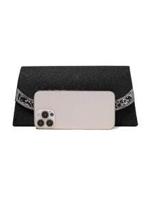Crystal Decor Shiny Women's Clutch Evening Bag, Perfect For Parties, Weddings, Balls, Dinners/Banquets, Matching With Wedding Dresses, Formal Attire, Prom Gowns, Birthday Outfits, Women's Party Dress