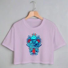 Women T-Shirts - Màu tím - Xem 1