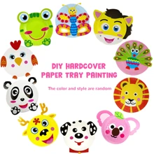 10pcs/Pack Paper Plate Art Kit, DIY Animal Art Supply Projects, Creative Activity, Classroom & Party Favor, Bulk Birthday Christmas Game Crafts, Easter Gift, Some Parts Sent Randomly