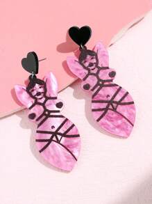 1 Paar einzigartige und witzige herzförmige Strand Bikini Ohrringe, Festival Geschenk für Frauen Valentinstag, Mama, Mutter, Muttertag, Geschenk