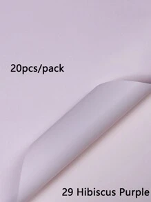 20 Stück einfarbige matte Brotblumen Verpackungspapiere, dick, wasserbeständig, Blumenstrauß Geschenkpapier, koreanisches Geschenkpapier für den Valentinstag