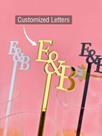 Personliga drinkrörare i akryl, cocktailpinnar för bröllop, laserskurna drinkrörare, drinketiketter, glas, vinberlocker, swizzle-dekorationer, lätta att rengöra, mögelfria, dekorativa, utsökta för födelsedagar, alla hjärtans dag, mors dag, fars dag, examen, bröllop, inflyttningsfest, kök, matsal, vardagsrum, kontor, tesalong, alla hjärtans dag inför skolan, varm atmosfär, höstlig hemfräschning, hemharmoni, elegant boende