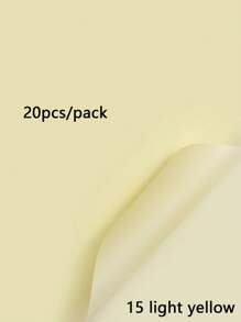 20 Stück einfarbige matte Brotblumen Verpackungspapiere, dick, wasserbeständig, Blumenstrauß Geschenkpapier, koreanisches Geschenkpapier für den Valentinstag