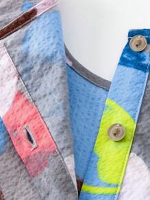 mini bala Young Girls  Dress Summer Breathable Ruffle Trim Small Sleeve Dress - Coffee - View 8