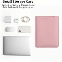 1pc Sleeve Bag For Laptop, 12/13/14/15/16 Inch,  Laptop Liner Bag, Bag Accessories For  Air/ Pro/ - Pink - View 4