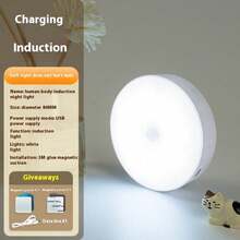 1pc Smart Motion Sensor Hallway Light With USB Charging, Magnetic Cabinet Light Stand For Night Markets And Bedside Tables - Multicolor - View 4