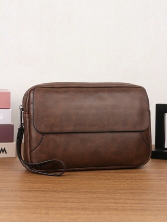 HOVI'S Minimalistisk retrohandväska, bärbar business casual stor kapacitet multifunktionell kuvertväska, telefonväska, designerhandväska, organizerväska, pendlarväska, julklappsväska, plånbok, handväska, julmyntbörs, present, midjeväska, reseväska, vintageväska, present, alla hjärtans dag-plånbok, alla hjärtans dag-helgväska, klistermärke, brun papperspåse, tillbaka till skolan, julklapp, herrpresent, liten väska, julpåse